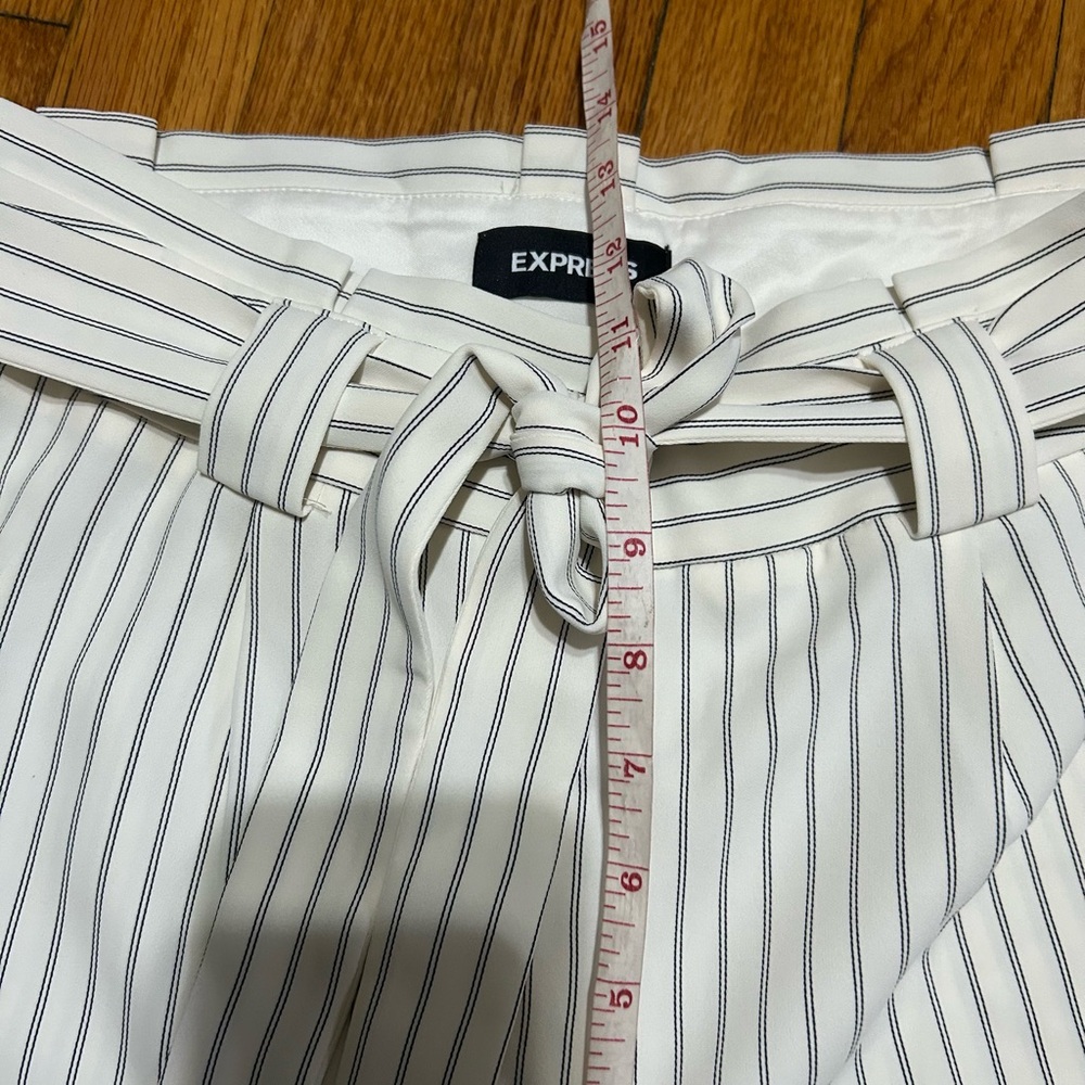 Express Womens Striped Dress Pants Size 2 High-Rise Career Office 4 Short - Picture 4 of 9